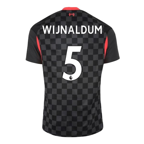 Camiseta Liverpool NO.5 Wijnaldum Tercera equipo 2020-2021 Negro